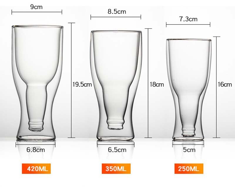 Upside down - Double Layer Beer Glass, Cocktail Glass - SALE – Beer Throne