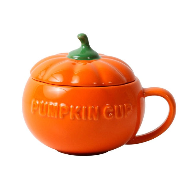 Funny Pumpkin Cup with Lid - Your Magic Mug.com