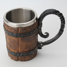Wooden Barrel & Stainless Steel Tankard | Your Magic Mug