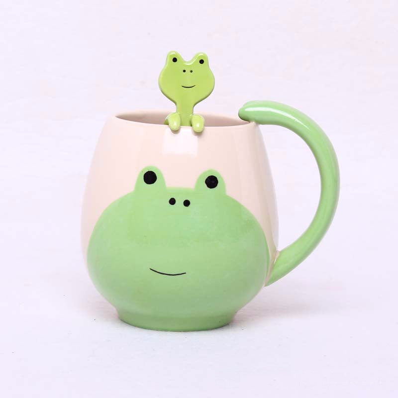 Decole Frog Mug and Spoon 12 oz