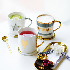 Glitter Heart & Shining Star Collection Porcelain Mugs | Your Magic Mug
