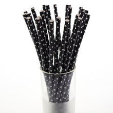 Black Paper Straws 25pcs/lot