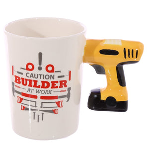 Caution: Builder At Work! Funny Electric Drill mug | Your Magic Mug
