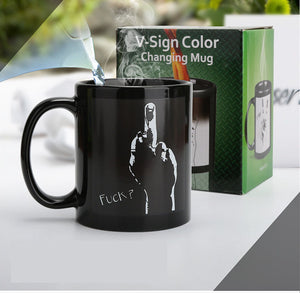 Peace & F*ck Heat Sensitive Mug | Your Magic Mug