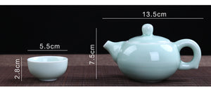 Chinese Celadon Tea Sets - 7 Pieces | Your Magic Mug