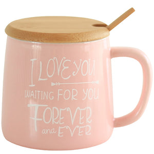 Cute Pink Flamingo Mug with Lid and Spoon | Your Magic Mug
