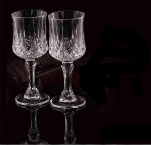 Retro Crystal Wine Glasses - 2 pcs