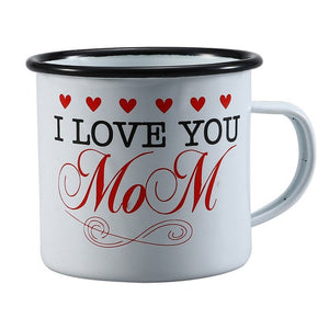 I Love You Mom Enamel Mug | Your Magic Mug