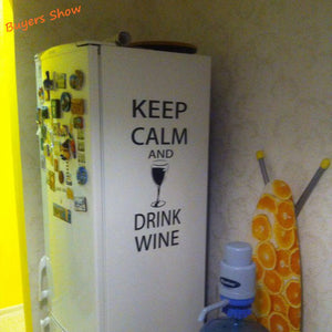 Keep Calm and Drink Wine Wall Sticker