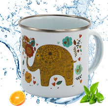 Cute Elephant Enamel Mug