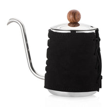 Elegant Pour-Over Coffee Pot with Extra Narrowed Gooseneck Spout and Synthetic Leather Wrapping | Your Magic Mug