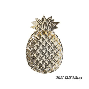 Decorative Pineapples & Leaves Plates | Your Magic Mug