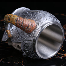 Skull with Viking Warrior Helmet Mug  | Your Magic Mug