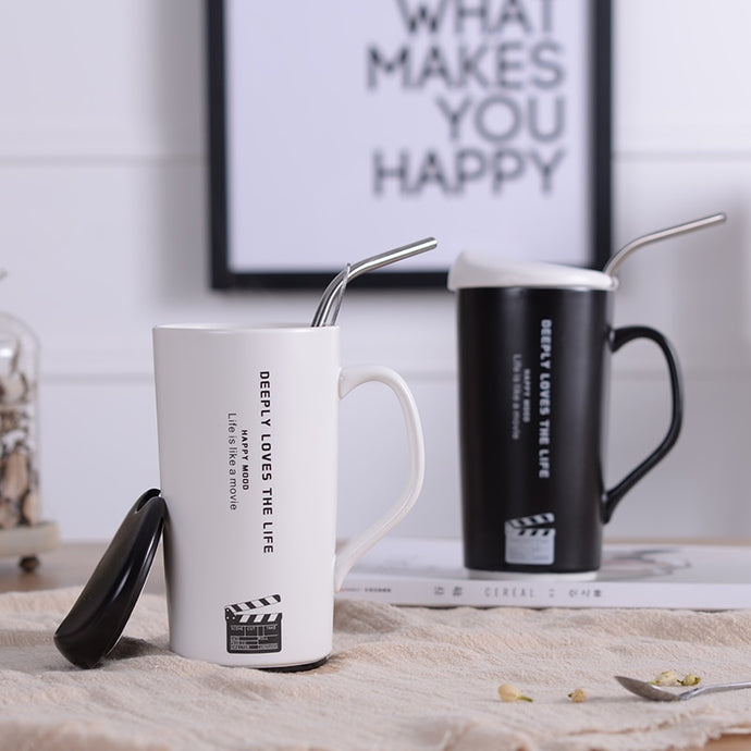 Deeply Love the Life - Life is Like a Movie - Happy Mood Mug | Your Magic Mug