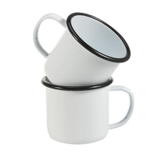Plain White Enamel Mug | Your Magic Mug