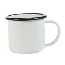 Plain White Enamel Mug