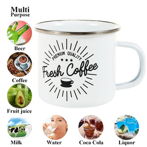 Fresh Coffee Enamel Mug | Your Magic Mug