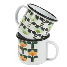 Retro Flower Enamel Mug | Your Magic Mug