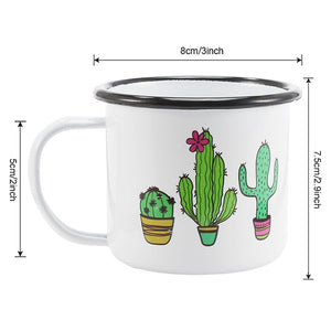 The Sharp Cactis Enamel Mug