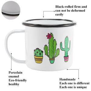 The Sharp Cactis Enamel Mug