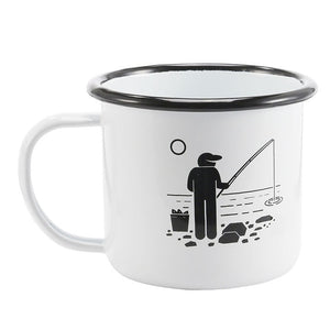 Enamel Mugs - Animals & Plants Collection Fishing | Your Magic Mug