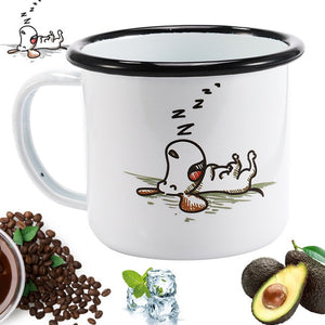 Enamel Mugs - Animals & Plants Collection Sleepy Dog | Your Magic Mug