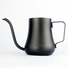 Black Curvy Stainless Steel Pour-Over Goose-neck Coffee Pot | Your Magic Mug