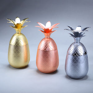 Metallic Pineapple Tumblers - Available in 3 different colors: Gold - Copper - Silver | Your Magic Mug