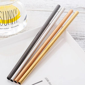 Stainless Steel Straws with Cleaning Brush